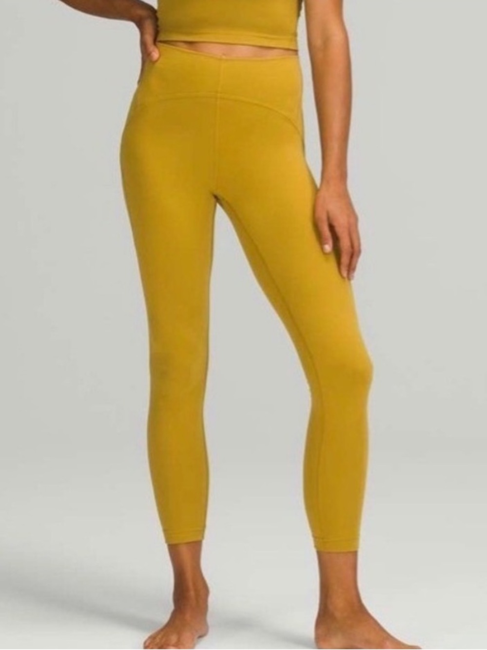 Lululemon Instill HR High-Rise Tight Leggings In Mustard Size 12